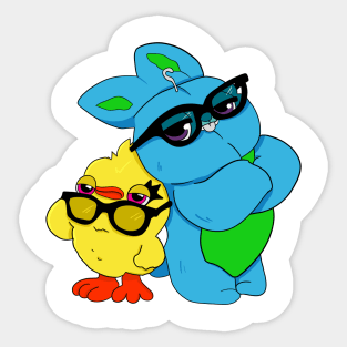 Chicky fanart, cartoon bunny, cartoon characters animals Sticker